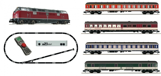 z21®start Digital starter set: Locomotive BR 221 and express train POP Livery<br /><a href='images/pictures/Fleischmann/Fleischmann-931881.jpg' target='_blank'>Full size image</a>